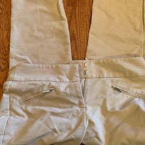 Ann Taylor straight ankle beige pants 0p